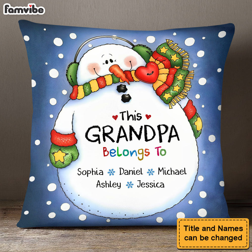 Personalized  This Grandpa Belongs To Pillow 28691 Primary Mockup