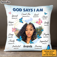 Personalized Gift For Daughter God Says I Am Photo Pillow 28692 thumb 1