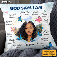 Personalized Gift For Daughter God Says I Am Photo Pillow 28692 thumb 1