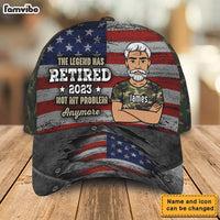 Personalized Retirement Gift For Grandpa The Legend Has Retired Cap 28693 thumb 1