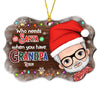 Personalized  Who Needs Santa When You Have Grandpa Ornament 28695 Benelux Ornament 1
