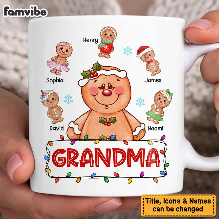 Personalized Christmas Gift For Grandma Gingerbread Mug 28700 1