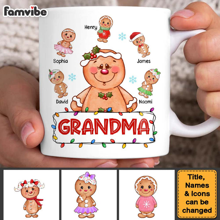 Personalized Christmas Gift For Grandma Gingerbread Mug 28700 1