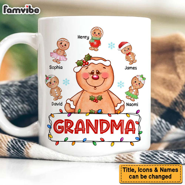 Personalized Christmas Gift For Grandma Gingerbread Mug 28700 1