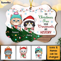 Personalized Christmas Gift For Cat Lover Your Ornaments Are History Benelux Ornament 28701 thumb 1