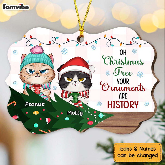 Personalized Christmas Gift For Cat Lover Your Ornaments Are History Benelux Ornament 28701 1
