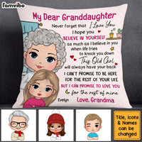 Personalized Birthday Gift For Granddaughter Pillow 28703 thumb 1