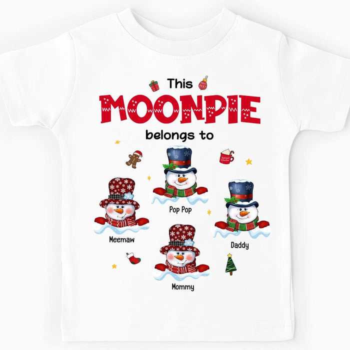 Personalized This Moonpie Belongs To Granddaughter Kid T Shirt 28706 1