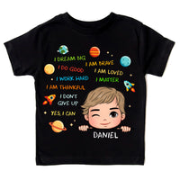 Personalized I Dream Big Grandson Kid T Shirt 28216 28707 thumb 1