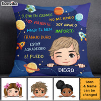 Personalized I Dream Big Grandson Spanish Pillow 28709 thumb 1