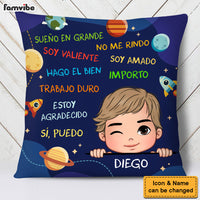 Personalized I Dream Big Grandson Spanish Pillow 28709 thumb 1
