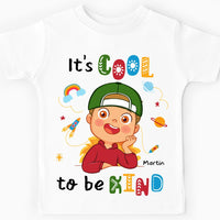 Personalized Gift For Grandson It's Cool To Be Kind Kid T Shirt 28713 thumb 1