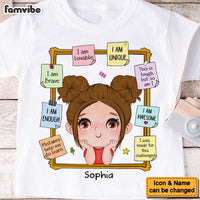 Personalized Gift For Granddaughter Positive Self-Talk Kid T Shirt 28714 thumb 1