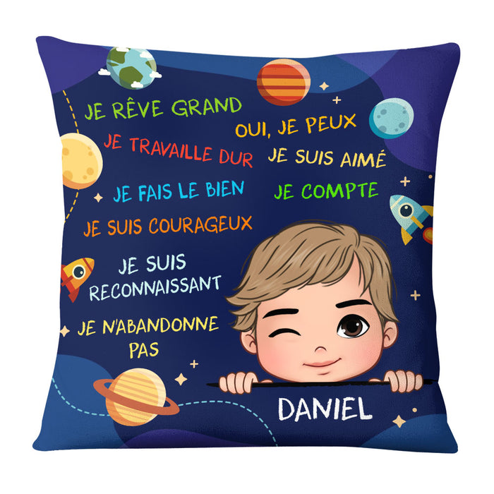 Personalized I Dream Big Grandson France Pillow 28216 28717 1