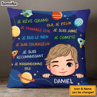 Personalized I Dream Big Grandson France Pillow 28216 28717 thumb 1