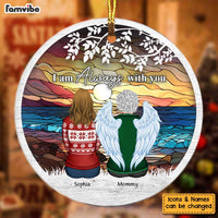 Personalized Memorial Gift I Am Always With You Circle Ornament 28719 thumb 1