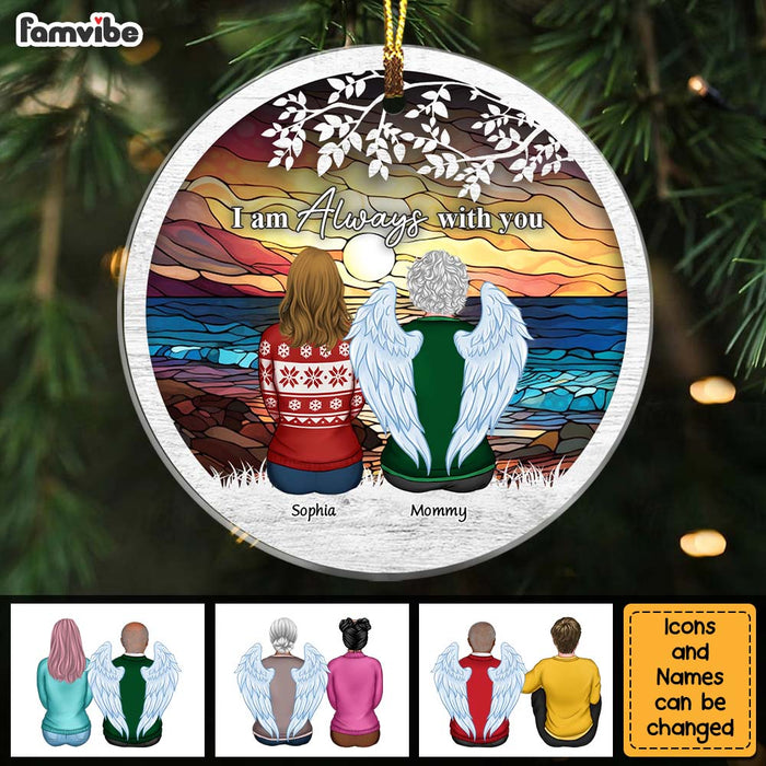 Personalized Memorial Gift I Am Always With You Circle Ornament 28719 1