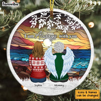 Personalized Memorial Gift I Am Always With You Circle Ornament 28719 thumb 1