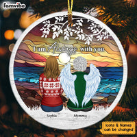 Personalized Memorial Gift I Am Always With You Circle Ornament 28719 thumb 1