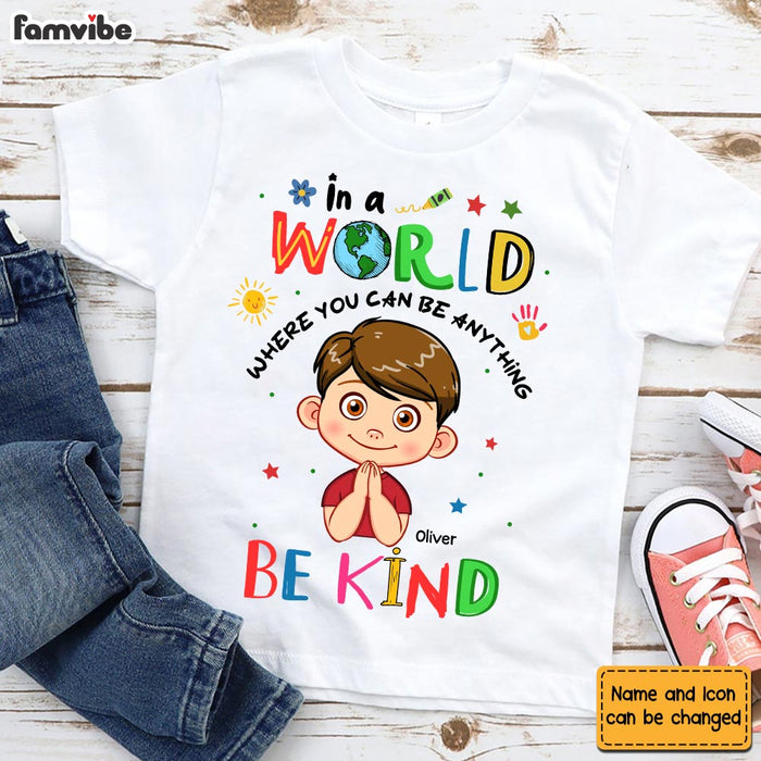 Personalized Gift For Grandson Be Kind Spread Kindness Kid T Shirt 28720 1