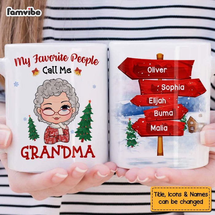 Personalized Gift For Grandma My Favorite People Call Me Mug 28722 1
