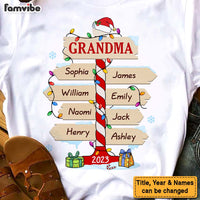 Personalized Gift For Grandma Christmas Post Sign Shirt - Hoodie - Sweatshirt 28723 thumb 1