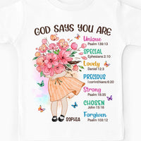 Personalized Gift For Granddaughter God Says You Are Kid T Shirt 28731 thumb 1