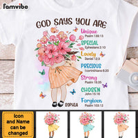 Personalized Gift For Granddaughter God Says You Are Kid T Shirt 28731 thumb 1