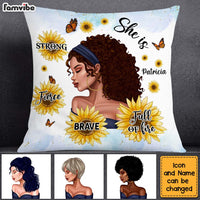 Personalized Gift For BWA Daughter She Is Strong Pillow 28734 thumb 1