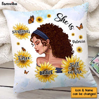Personalized Gift For BWA Daughter She Is Strong Pillow 28734 thumb 1
