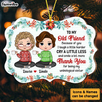 Personalized Gift For Old Friends Unbiological Sister Benelux Ornament 28742 thumb 1