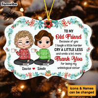 Personalized Gift For Old Friends Unbiological Sister Benelux Ornament 28742 thumb 1