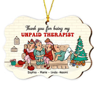 Personalized Christmas Gift For Friends Unpaid Therapist Benelux Ornament 28743 thumb 1