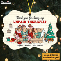 Personalized Christmas Gift For Friends Unpaid Therapist Benelux Ornament 28743 thumb 1