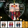 Personalized Christmas Gift For Old Couple Together Since Heart Ornament 28744 1