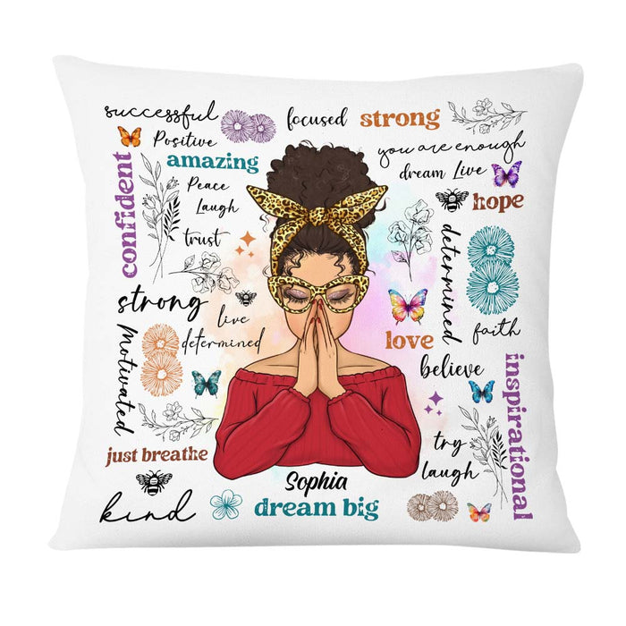 Personalized Gift For Daughter Positive Affirmations Pillow 28746 1