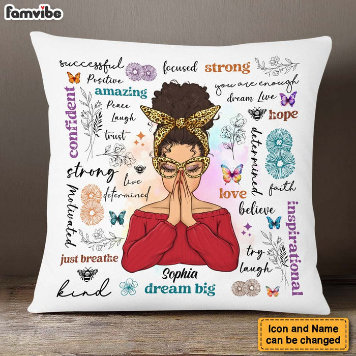 Personalized Gift For Daughter Positive Affirmations Pillow 28746 1