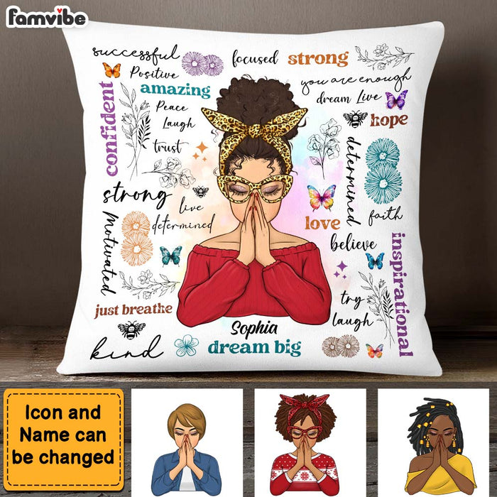 Personalized Gift For Daughter Positive Affirmations Pillow 28746 1