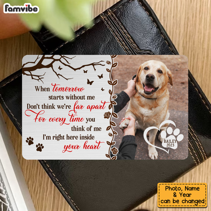 Personalized Dog Memorial Gift For Loss Of Dog Custom Photo Wallet Card 28759 1