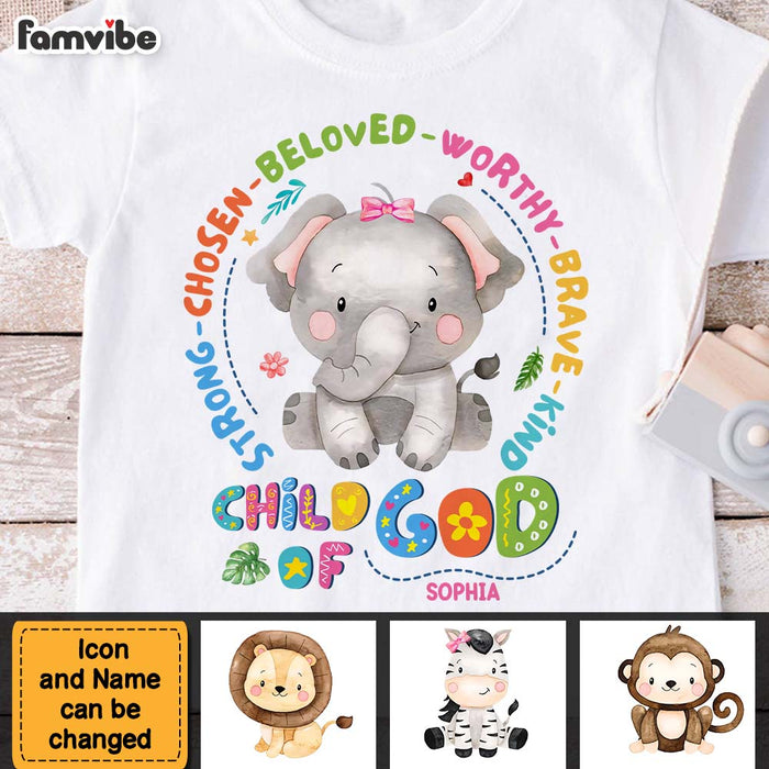Personalized Gift For Granddaughter Child Of God Kid T Shirt 28761 1