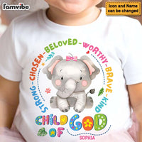 Personalized Gift For Granddaughter Child Of God Kid T Shirt 28761 thumb 1