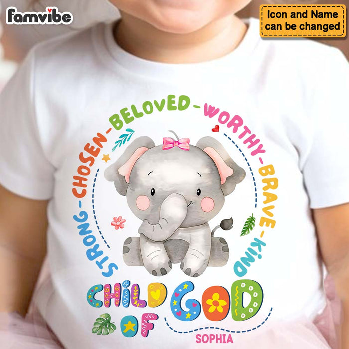 Personalized Gift For Granddaughter Child Of God Kid T Shirt 28761 1