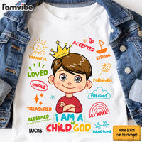 Personalized Gift For Grandson Child Of God Kid T Shirt 28762 thumb 1
