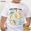Personalized Gifts For Grandson Dinosaur I Am Kid T Shirt 28763 1