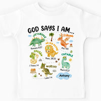 Personalized Gifts For Grandson Dinosaur I Am Kid T Shirt 28763 thumb 1