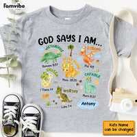 Personalized Gifts For Grandson Dinosaur I Am Kid T Shirt 28763 thumb 1