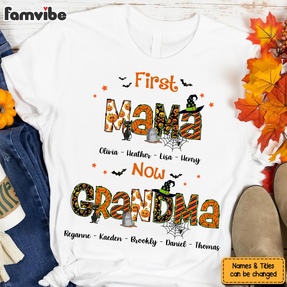 Personalized Halloween Gift For Grandma Shirt Hoodie Sweatshirt 28767 Primary Mockup