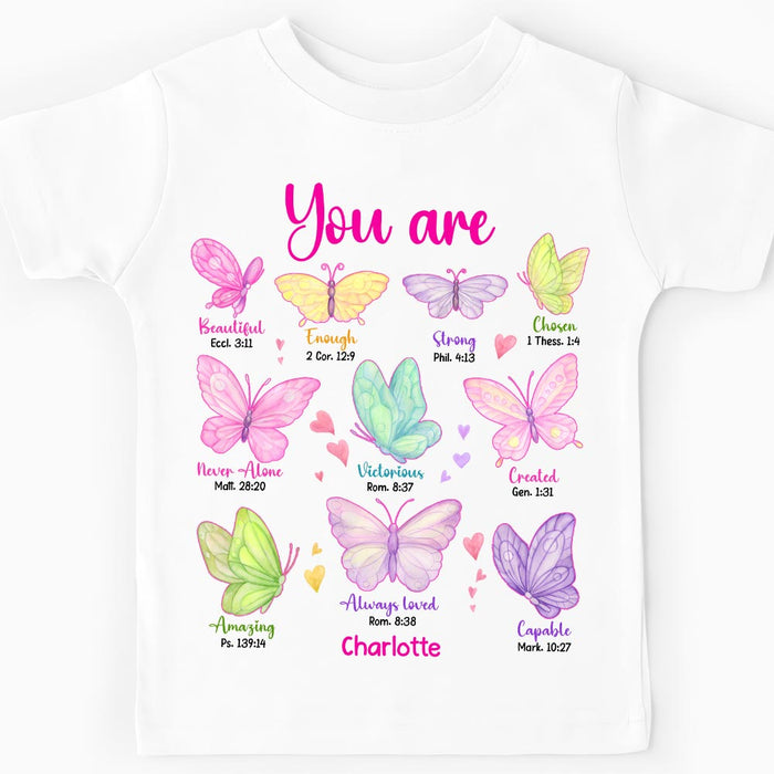 Personalized Gift For Granddaughter You Are Butterflies Kid T Shirt 28769 1