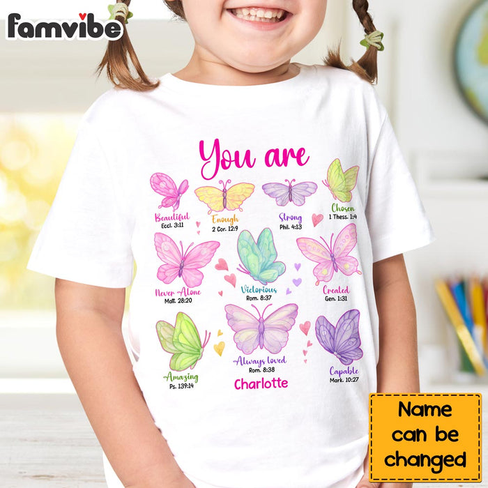 Personalized Gift For Granddaughter You Are Butterflies Kid T Shirt 28769 1