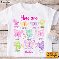 Personalized Gift For Granddaughter You Are Butterflies Kid T Shirt 28769 thumb 1